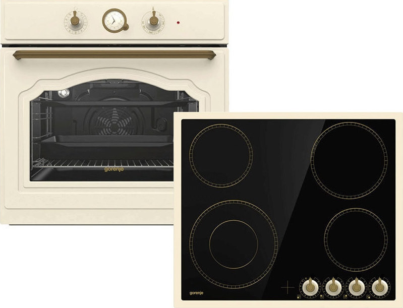 Gorenje BO7732CLI + EC642CLI Φούρνος άνω Πάγκου 71lt με Εστίες Κεραμικές Εγγύηση 4 Έτη