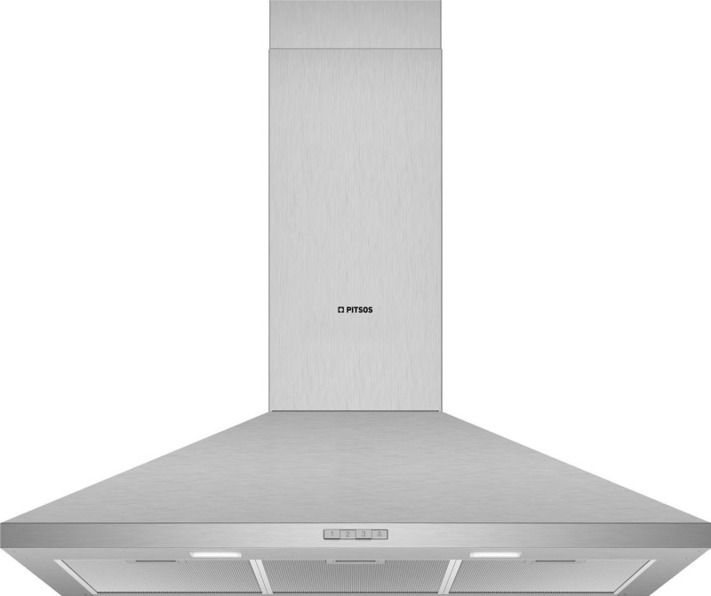 Απορροφητήρας Τζάκι Pitsos PTP9D65G Inox 90 cm