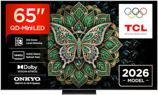 TCL QD Mini LED C6K Pro 65" Τηλεόραση Google TV 4K