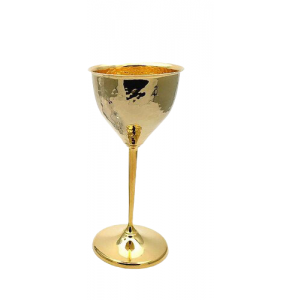 Ποτήρι Κρασιού Επάργυρο Σφυρήλατο Χρυσό 180ml Pantazelos (2302G)