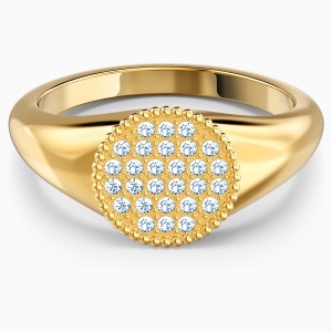 Swarovski Δαχτυλίδι Νο52 Επίχρυσο Κίτρινο Χρυσό, Ginger Signet (5572694)