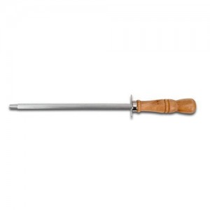 Aνοξείδωτο ατσάλινο ακονιστήρι μαχαιριών "Terrestrial" με ξύλινη λαβή 31cm 10-058-065
