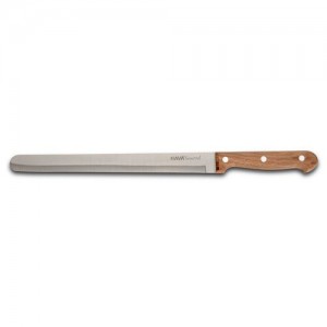 Aνοξείδωτο ατσάλινο μαχαίρι αλλαντικών "Terrestrial" με ξύλινη λαβή 25cm 10-058-045