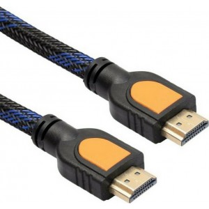 Powertech HDMI 1.4 Braided Cable HDMI male - HDMI male 5m (CAB-H121)