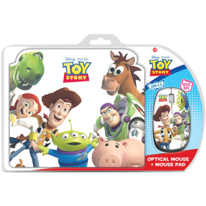 Sετ mini οπτικό ποντίκι και mousepad με μοτίβο "TOY STORY",1000 dpi.