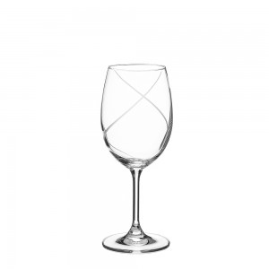 Σετ 6τμχ Κρυστάλλινα Ποτήρια Κολονάτα Κρασιού Sylvia Capolavoro (154)