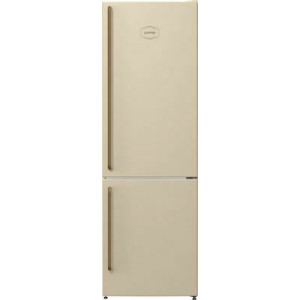 Ψυγειοκαταψύκτης 300lt NoFrost Υ185xΠ60εκ. Gorenje NRK6192CLI Μπεζ Εγγύηση 4 Έτη