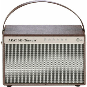 Akai M5-Thunder Ηχείο Bluetooth 30W με Διάρκεια Μπαταρίας έως 12 ώρες Καφέ