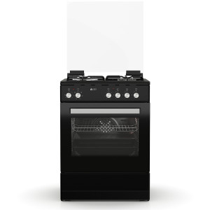 Thermogatz TGS 3531 BL Κουζίνα 60lt με Εστίες Φυσικού Αερίου Π60εκ. Μαύρη