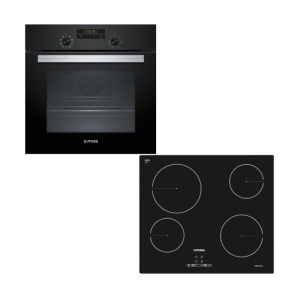 Pitsos Φούρνος άνω Πάγκου 66lt με Κεραμικές Εστίες Π59.4εκ. Μαύρος PH12M41B0 + CRE611S06 (bar codes 5201369624646 & 234962221765)