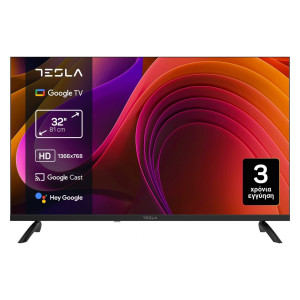TV Tesla 32E655BHS 32'' Smart HD Google TV Εγγύηση 3 Έτη