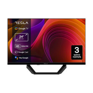 TV Tesla 24E655BHS 24'' Smart HD Google TV Εγγύηση 3 Έτη