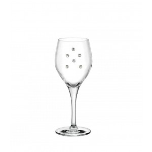 Ποτήρι Κρασιού Κολονάτο Με Swarovski M.S.W