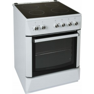 Carad KMW50160 Κουζίνα 64lt με Κεραμικές Εστίες Π60εκ. Λευκή A Class