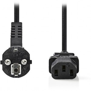 NEDIS CEGP10000BK30 Power Cable Schuko Male Angled-IEC-320-C13 3.0m Black NEDIS