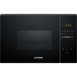 Pitsos PG30W75X2 Εντοιχιζόμενος Φούρνος Μικροκυμάτων με Grill 25lt Μαύρος