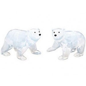 Swarovski White Opal Polar Bear Cubs (1080774)