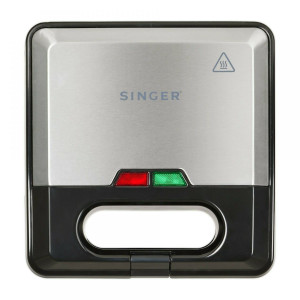 Singer SMW-7520 Τοστιέρα με Αποσπώμενες Πλάκες για 2 Τοστ 750W Inox