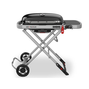 Weber Traveler Φορητή Ψησταριά Υγραερίου Σχάρας 63.5x34.3εκ. με 1 Εστία 3.8kW