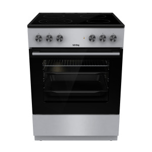 Korting KEC6A41SC Κουζίνα 70lt με Κεραμικές Εστίες Π60εκ. Inox 
