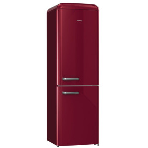 Hisense RB390N4RRD Retro Ψυγειοκαταψύκτης 300lt Total NoFrost Υ194xΠ60xΒ66.1εκ. Κόκκινος 