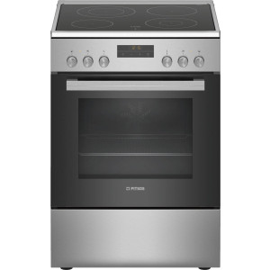Pitsos Κουζίνα 66lt με Κεραμικές Εστίες Π60εκ. Inox PHN039350